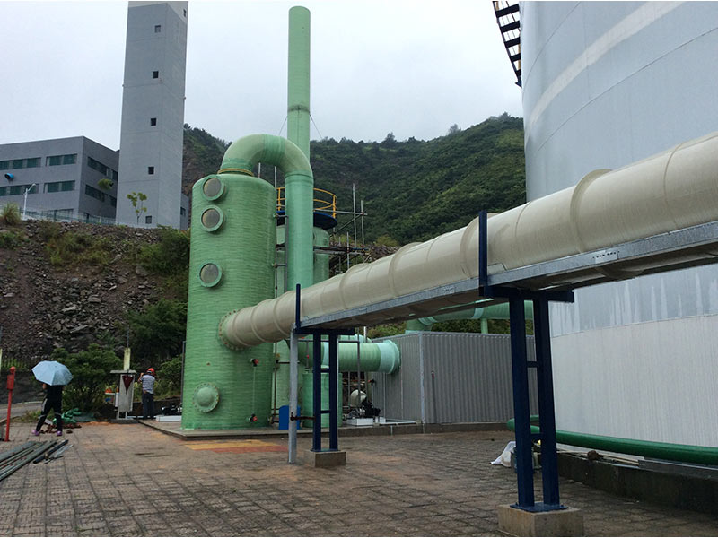 酸霧噴淋塔要確保在水泵有水的情況下運轉(zhuǎn)防止水泵空轉(zhuǎn)造成損壞